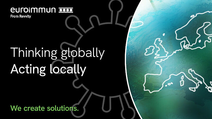 Thumbnail design - outline from Europe, Virus Icon on green background